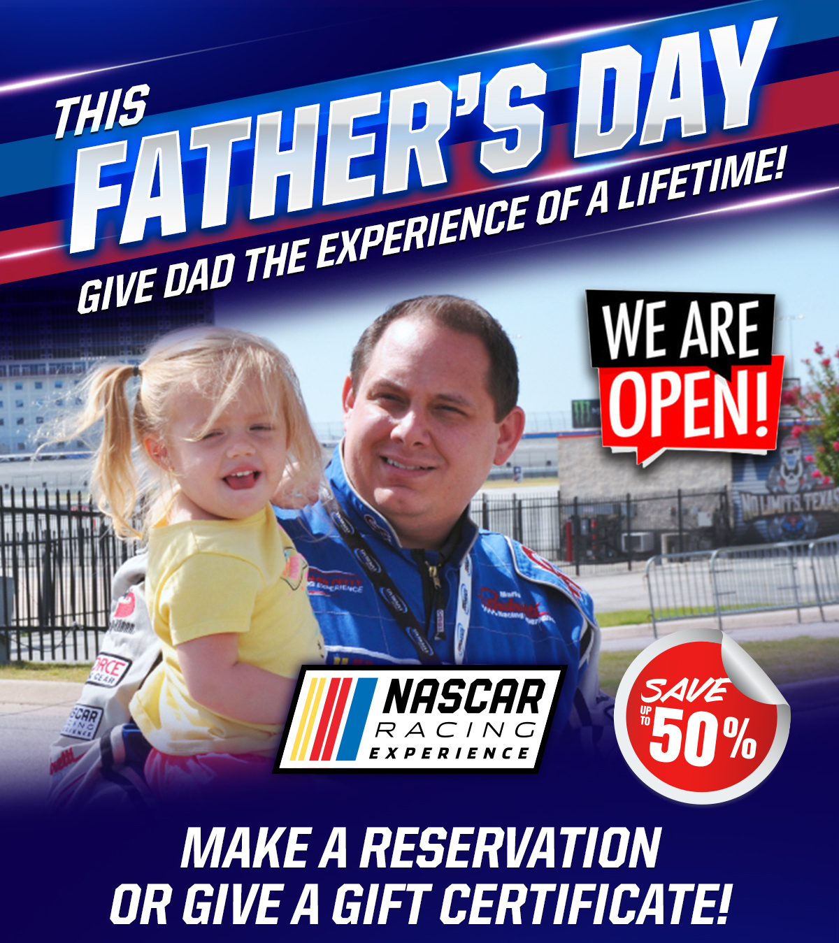 FATHERS day 2020 nre web NASCAR Racing Experience