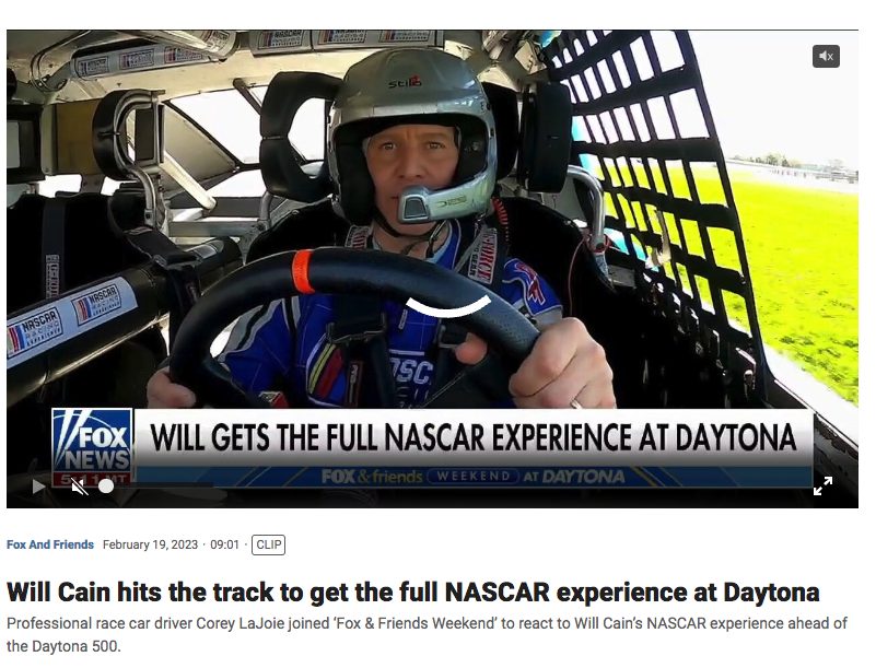 NASCAR Racing Experience Daytona Will cain